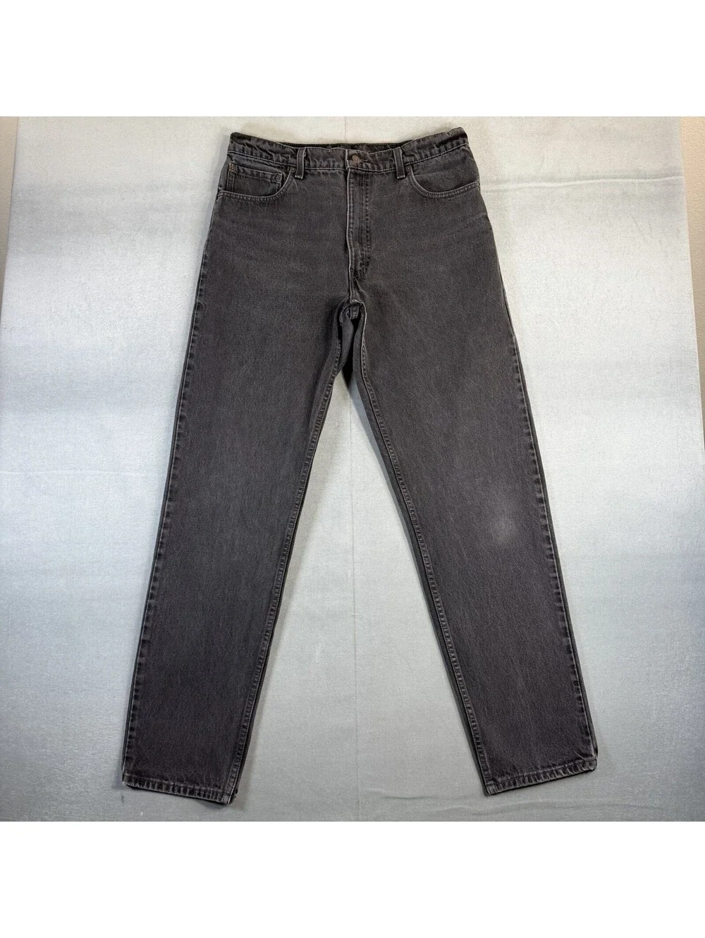 Vintage 90s Levis 550 Jeans Men 36x34 (Fit 34x33) Gray Relaxed Taper USA Made